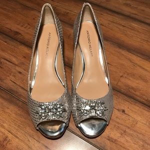 Antonio Melani Leather Wedges